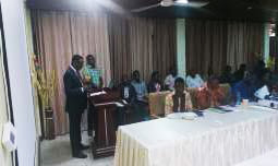 Prof. Charles Tortoe delivering the welcome address Image