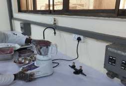 Milling of the dried beetroots into powder using a super mixer grinder Image