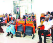 Theoretical Session lecture on production and value addition to plantain and cassava flour Image